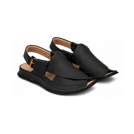 Matte Black Zalmi Chappal