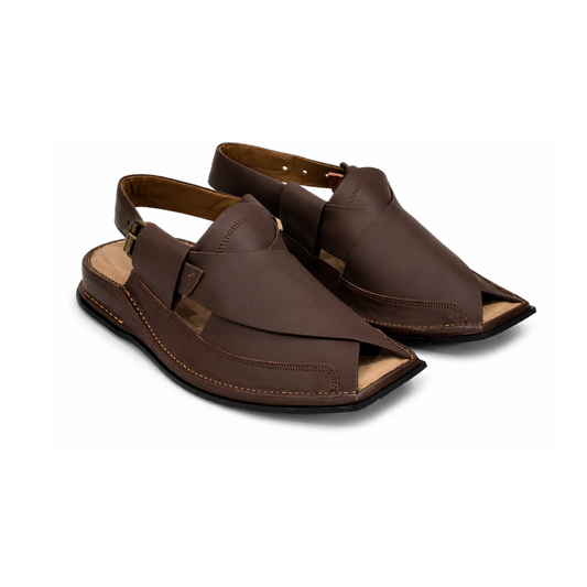 Classic Brown Peshawari Chappal