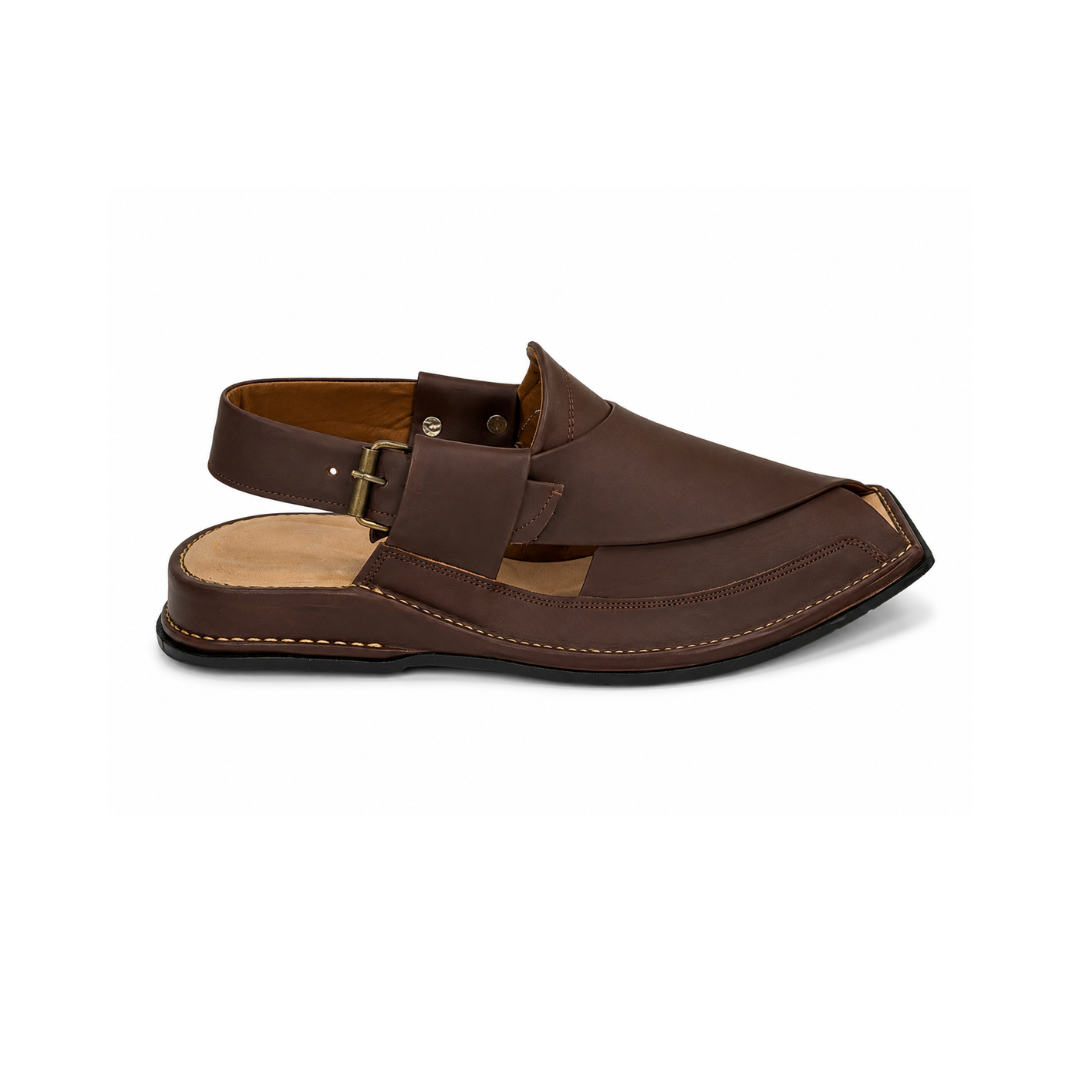 Classic Brown Peshawari Chappal