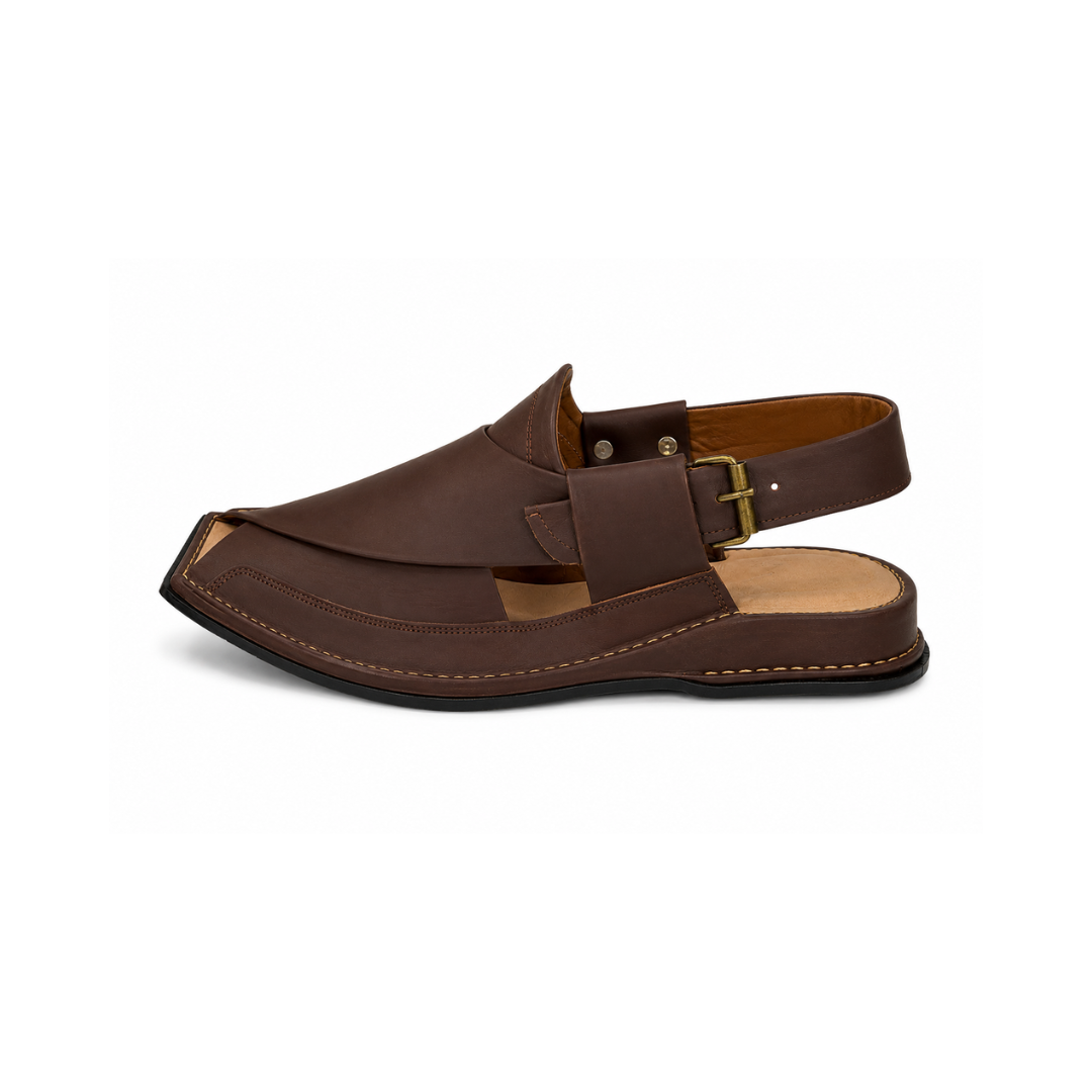 Classic Brown Peshawari Chappal