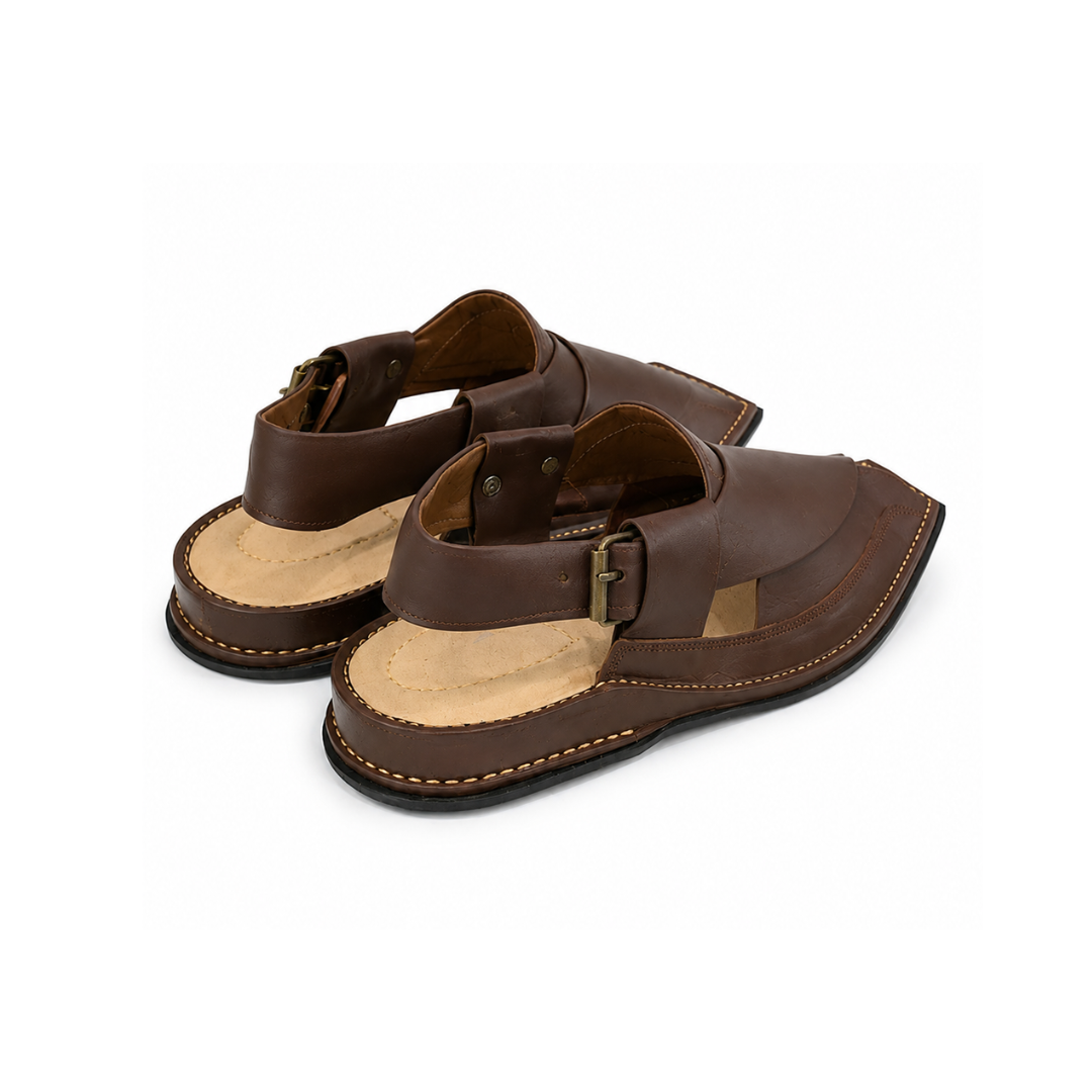 Classic Brown Peshawari Chappal