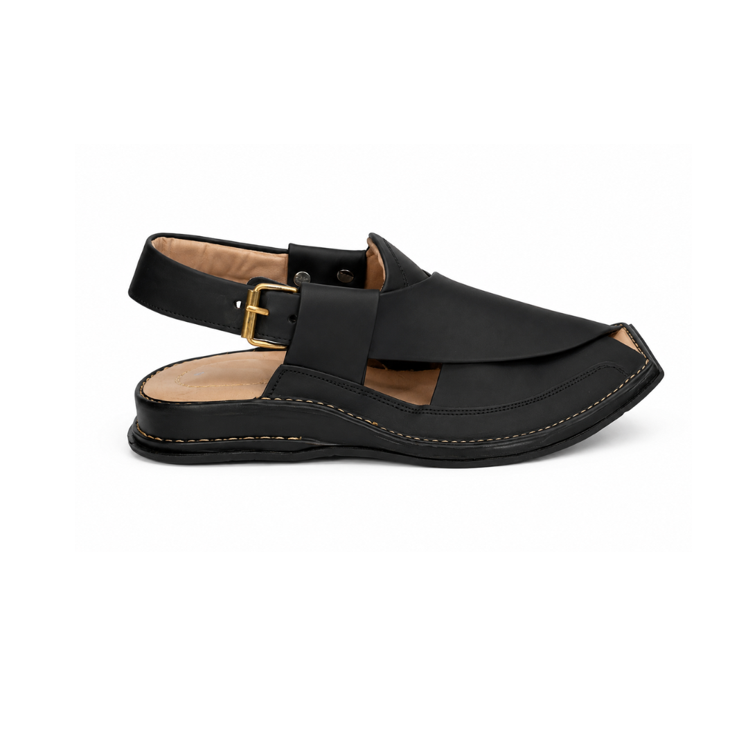 Matte Black Zalmi Chappal