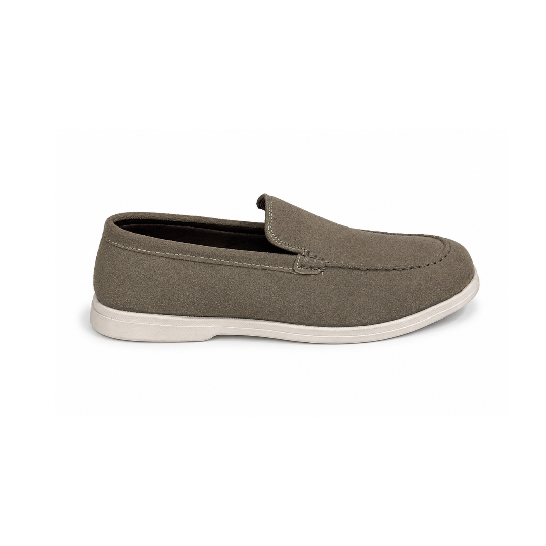 Olive Grey Casual Loafers