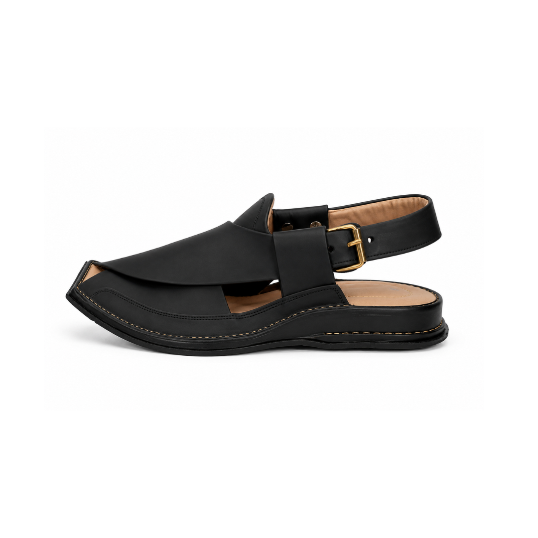 Matte Black Zalmi Chappal