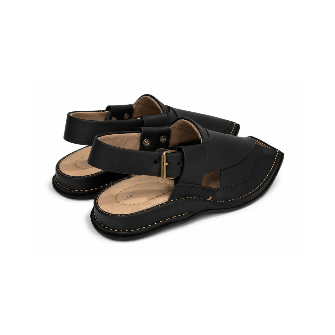 Matte Black Zalmi Chappal